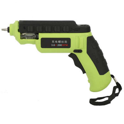 

Greensen 36V Lithium Rechargeable Drill Screwdriver Batch Charging Screwdriver Gun with LED & USB Cable