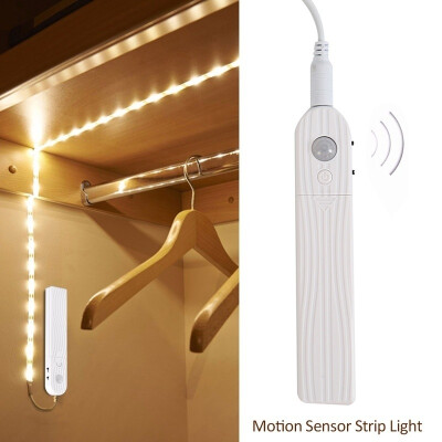 

Battery Operated 1M LED Strip Light PIR Motion Sensor Under Bed Wardrobe Cabinet