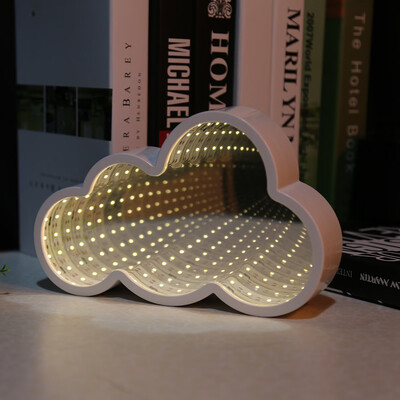 

Romantic Cloud Shaped Infinity Mirror Light LED Tunnel Lamp