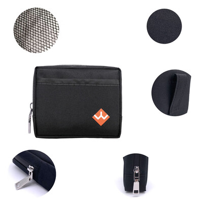 

Black Smell Proof Bag Odorless Herb Storage Travel Case Carbon Lining Elements