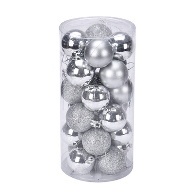 

Gobestart Christmas 4 cm 24PC Plastic Christmas Tree Decoration Ball BU