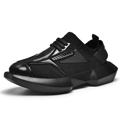 

Fashion mens shoes deformed gold steel robot tide shoes mens shoes