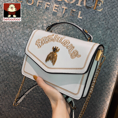 

New womens bag 2019 new texture single-shoulder chain small square bag girl hundred oblique satchel bag