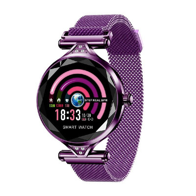 

H1 Intelligent Women Fashion Watch IP67 Waterproof Heart Rate Blood Pressure Sleeping Quality Monitor Watch Fitness Sports Color D