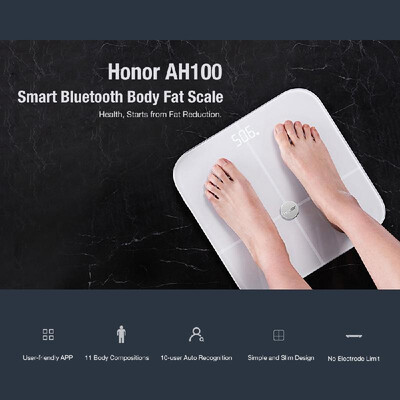 

HUAWEI honor AH100 Smart Bluetooth Body Fat Scale Body Weight Bathroom Scale BMI Scale Body Composition Monitor Digital Weighing T