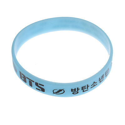 

Kpop BTS Jelly Luminous Silicone Letter Print Bracelet Pair Bracelet Sport Wrist Belt Star Same Style Bracelet Hot Gift