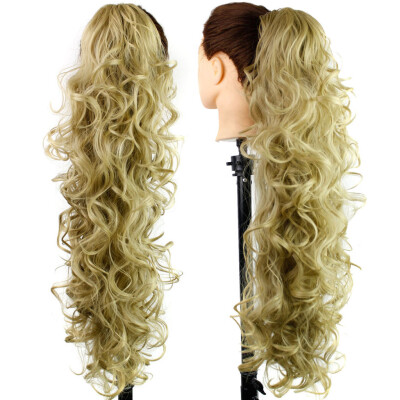 

〖Follure〗Long Clip-in Curly Claw Jaw Ponytail Clip In Hair Extensions Wavy Hairpiece