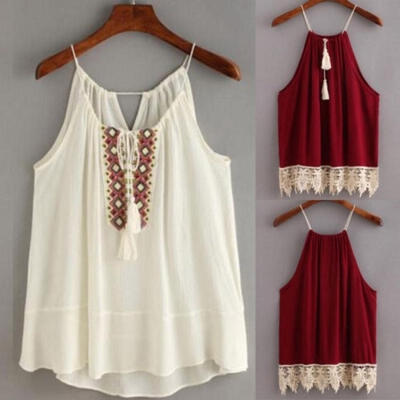 

Women Summer Loose Sleeveless Casual Tank T-Shirt Blouse Tops Vest