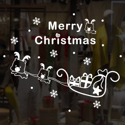 

Toponeto Christmas Tree Window Vinyl Wall Stickers Home Decorations Gifts
