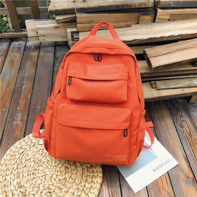 

Schoolbag female college students Korean version of senior high school has a simple backpack&shoulder bag with insfeng BF