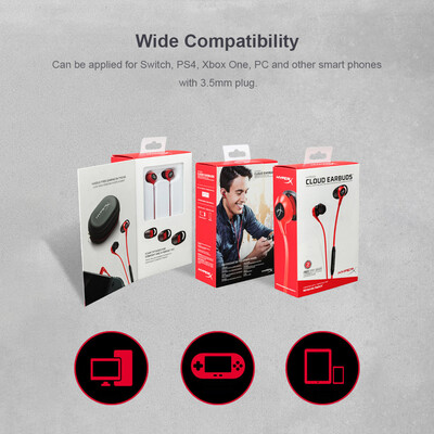 

Kingston HyperX Cloud Earbuds Gaming Headset Portable Earphone with Microphone Immersive in Game