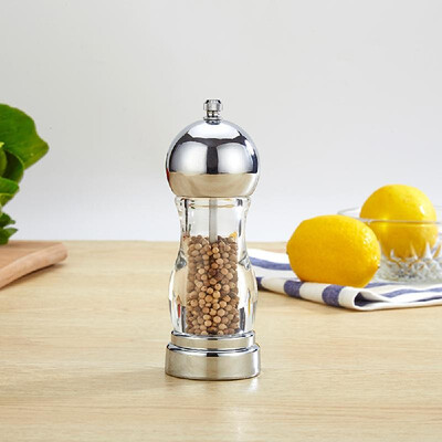 

Pepper Grinder Manual Salt Pepper Grinder Portable Home Kitchen Spice Sauce Grinding Tool 100ML