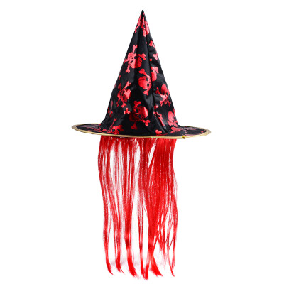 

New&new fine arts Halloween party childrens wig hat masquerade cosplay dress up magician props wizards show spires