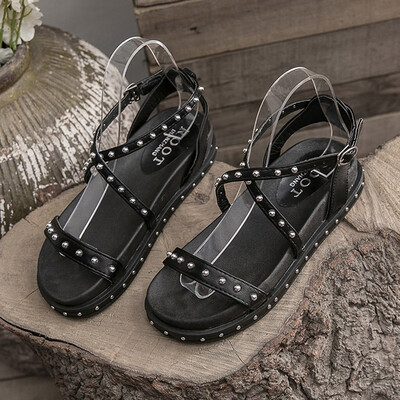 

Sandals womens summer fashion students hundred set up super-fire ins in-the-wave Korean version of the muffin vintage Roman sanda