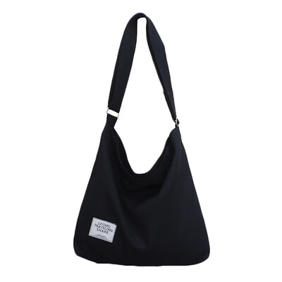 

High Capacity Women Canvas Tote Ladies Casual Foldable Reusable Shoulder Bag Fashion Solid Durable Shopping Bag Simple Handbags