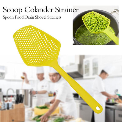 

Scoop Colander Strainer Spoon Food Drain Shovel Strainers Slotted Skimmer with Handle for Cooking Baking