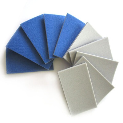 

10Pcs Wet And Dry Rectangle Flocking Sandpaper Sanding Sponge Polishing Tools