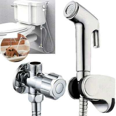 

Toilet Bathroom Hand Held Handheld Sprayer Shower Bidet Spray Hose Holder
