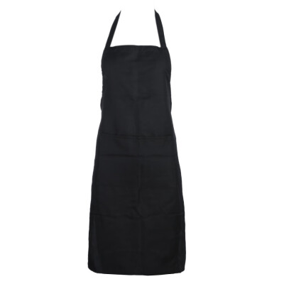 

Unisex Solid Cooking Kitchen Restaurant Bib Apron Dress with Pocket