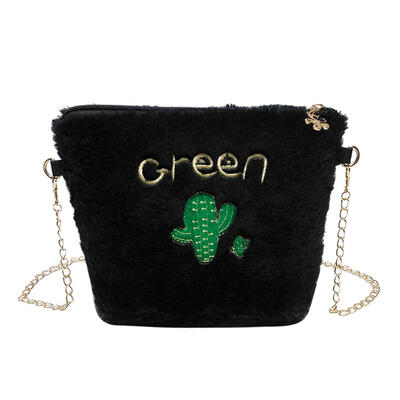 

Plush Cactus Women Shoulder Handbags Chain Messenger Crossbody Bags Purse