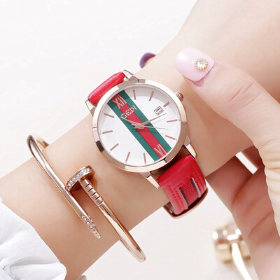 

8219 meters ultra-thin business couple steel belt waterproof watch gift table