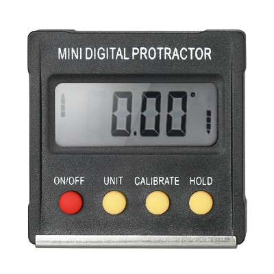

Multifunctional Mini Digital Display Protractor Inclinometer Level Meter 01 Degree Resolution&490 Degree Range Bottom with