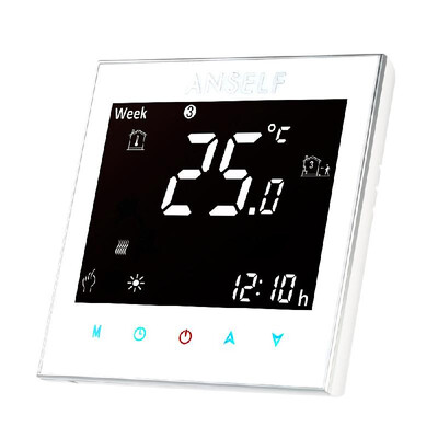 

Anself 3A 110240V Water Heating Thermostat with Touch Screen LCD Display 7-Day Programmable Room Temperature Controller Home Impr