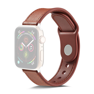 

〖Follure〗Leather Replacement Watch Wrist Strap Band For Apple iwatch Smart Watch 44mm