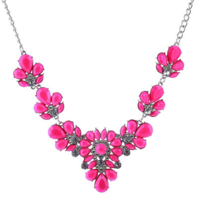 

Bohemia Yellow Flowers Rhinestone Crystal Necklaces For Women Vintage Chocker Necklaces Statement Choker Necklace Women Jewelry