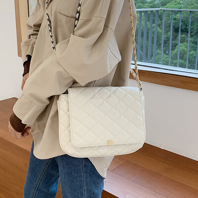 

Senior sense popular female bag 2019 new tide shoulder bag wild gas chain bag summer small fresh messenger bag