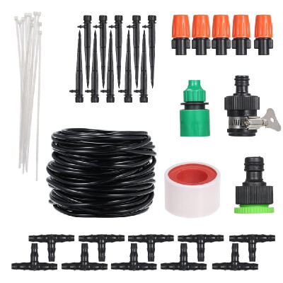 

20m DIY Saving Water Automatic Micro Drip Irrigation System Garden Greenhouse Irrigation Spray Self Watering Kits