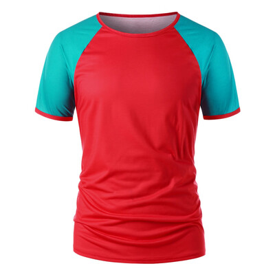 

Casual Color Block Raglan Sleeve T-shirt