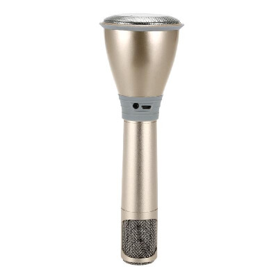 

K068 Mini Karaoke Player Wireless Condenser Microphone with Mic Speaker KTV Singing Record for Smart Phones Computer Gloden