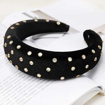 

Fashion Headband Womens Velvet Thick Sponge Ring Headbands Hair Headwear