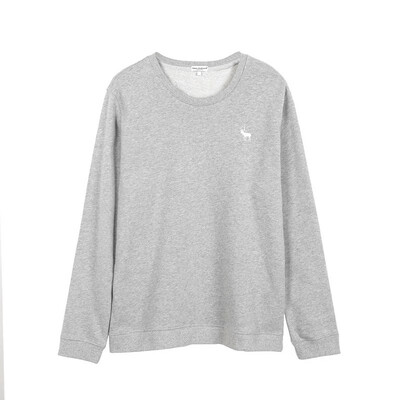 

Autumn new mens cotton long-sleeved T-shirt sleeves loose large size casual solid color round neck long-sleeved shirt