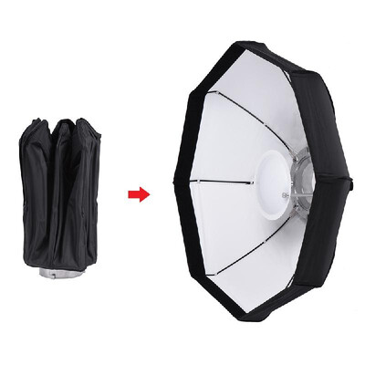 

8 Pole 80cm315" Rubber WhiteBlack Foldable Collapsible Beauty Dish Octagon Softbox Flash Reflector Diffuser for Bowens Mount St