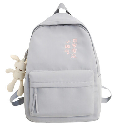 

Schoolbag female ins wind Korean high school junior high school students backpack girl Mori simple cute Joker backpack