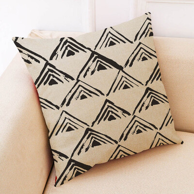 

Siaonvr Cotton Linen Square Home Decorative Throw Pillow Case Sofa Waist Cushion Cover