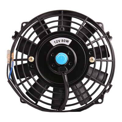 

1PC Universal Slim Fan Push Pull Electric Radiator Cooling Fans 12V 80W Engine Fan with Mount Kit 7 inch