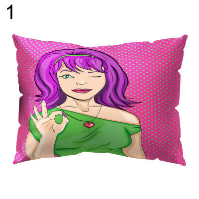 

Creative Beauty Printed Throw Square Pillow Case Cushion Cover Bedding Articles