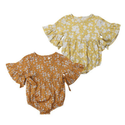 

Newborn Baby Girl Clothes Summer Floral Romper Jumpsuit Sunsuit Outfits AU HOT