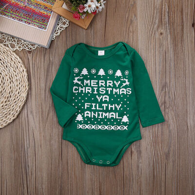 

SUNSIOM Newest Christmas Newborn Infant Baby Boy Girl Romper Bodysuit Clothes Outfits