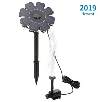 

Solar Fountain Pump for Bird Bath 16W Flower Shaped Solar Panel with Stake Solar Powered Brushless Pump for Garden Pond Pool Tank