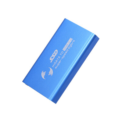 

mSATA to USB30 Case Converter Adapter External Case mSATA SSD Box External EnclosureBlue