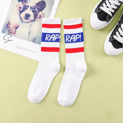 

Stylish Unisex Cotton Screw Socks Cool Characters Letters Print Socks For Street Skateboarding Sports