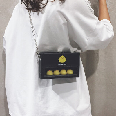

On the new network red small bag fashion girl chain bag French niche foreign gas Messenger bag wild ins transparent package