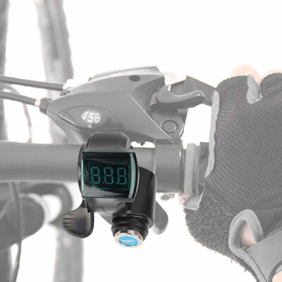 

Greensen Waterproof Thumb Shifter Throttle Voltmeter with Lock Display Panel 12-99V for Electric Bike