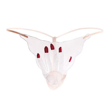 

Toponeto Sexy Panties Womens Thong Transparent Mesh Palms Perspective Underwear