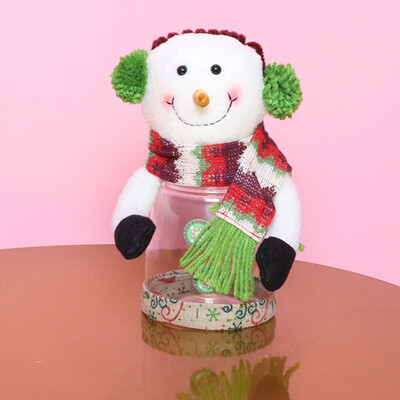 

Siaonvr Cute Christmas Candy Storage Can Decor For Home Gift Biscuits Food Storage Jar