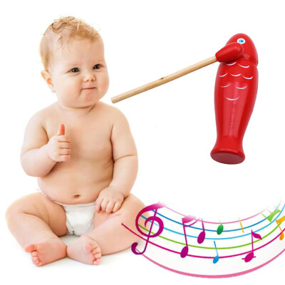 

YIWULAChildren Wooden Fish Percussion Toy Instrument Preschool Baby Musical Play